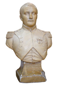Napoleon Bonaparte’s bust presented to Natavan by Alexandre Dumas, after he lost to her at chess, Uzeyir Hajibayov´s house museum