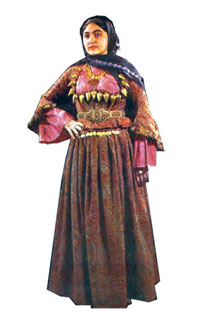 Azerbaijani woman in national costume
