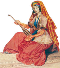 Shamakhi Girl, painting by Gagarin
