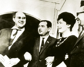 Cellsit Mstislav Rostropovich, his wife opera singer Maria Vishnevskaya and Tofiq Quliyev