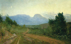 Road to Gyz-Banovsha, oil on canvas. 1953