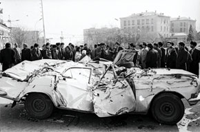 The destruction caused by the Soviet Army on the night of 20 January