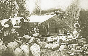 Shop selling local ceramics, Shusha, 19th century