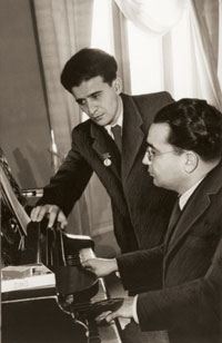 Qara Qarayev and Jovdat Hajiyev, another prominent Azerbaijani composer