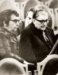 Qara Qarayev and Russian composer Shostakovich