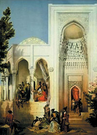 The Palace of the Shirvanshahs, painted by Gagarin, 1889