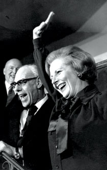 Margaret Thatcher with husband Denis