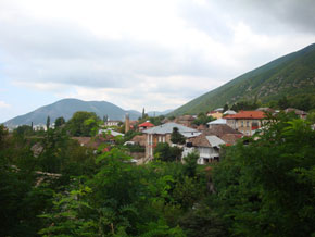A view of the city of Sheki