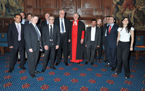 The delegation visits the Westminster Abbey in London