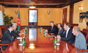 Meeting the Speaker of the Azerbaijani Parliament