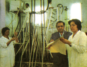 Academican Azad Mirzajanzadeh (1928-2006) in his laboratory. 1980