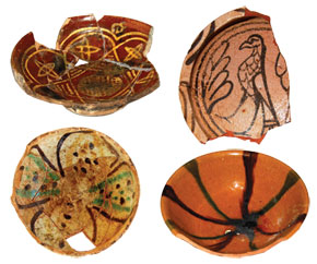 Early glazed pottery. 9th-10th century
