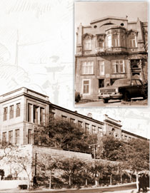 General view of the Children’s Hospital. Baku