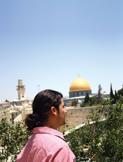 Enjoying the sights in Israel