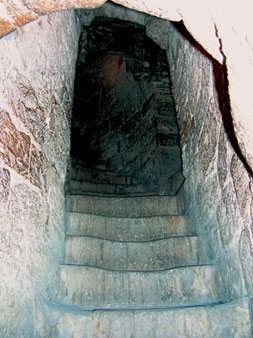 Upper staircase in the Square Tower