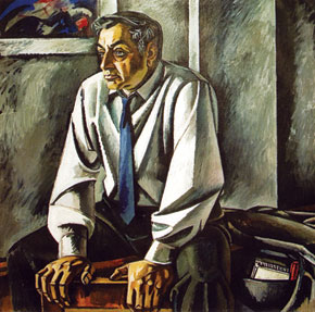 Tahir Salahov (1928- ). Azerbaijan. Portrait of Rasul Rza. 1971. Canvas, oil-paint. 155×165