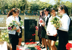 Honoured in Shehidler Khiyabani (Martyrs` Avenue, Baku)