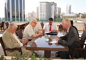 The Lords Kilclooney and Laird during their ’Visions’ magazine interview