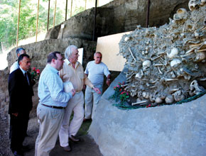 UK guest at the Genocide Museum