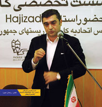 Bayram Hajizadeh, founder and jury member of the 3rd International Cartoon Contest 
