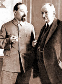 Karakhan and Chicherin. 1930