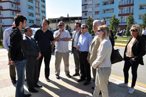 Visiting newly-constructed housing for IdPs from Nagorno-Karabakh and surrounding regions