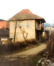 Typical Jewish house, early 20th century. Oghuz (former Vartashen), Azerbaijan