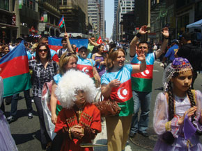Delegation of the Azerbaijani diaspora. New York. 23 May 2009