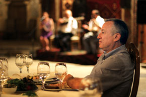Relaxing in the Mugham Club, Baku