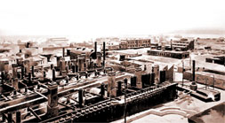 General view of the processing department, the Nobels’ refinery. Before 1909