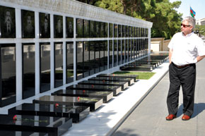 Avenue of Martyrs – the graves of those killed on 20th January 1990 and in Karabagh