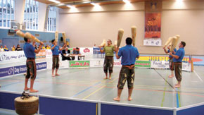 A game of “Mil”. The 2nd All-round Zorkhana Events European Championship, Frankfurt, Germany, 13-17 December 2009. The Azerbaijani national team took first place, winning 14 of the 17 gold medals available