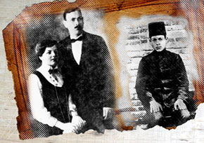 Ahmad Javad and his wife Shukriyya khanim. 1917. Ahmad Javad. 1912