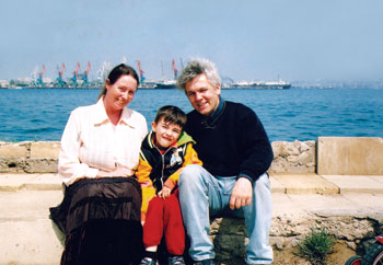The Senarslan family at the Caspian Sea