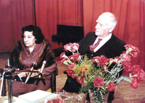 Gamar and Salam Salamzadeh on S.Salamzadeh´s birthday