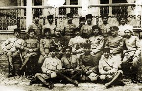 Azerbaijani and Turkish military officers, 1918