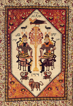 Rustam and Sohrab, carpet of the Karabakh school