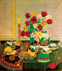 Novruz Day by Kamil Babayev, oil on canvas