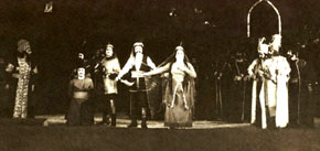 Scene from Koroglu, 1964. Koroglu - Lutfiyar Imanov, Nigar - Firengiz Ehmedova