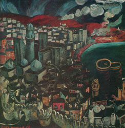 Baku by Togrul Narimanbayov, oil on canvas, 1965