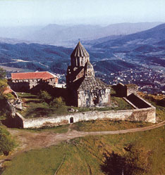 Gandzasar, general view of the complex, Aghdara District, 13th century