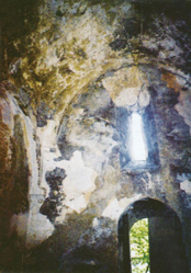 Inside the Church of St Eliseus before restoration