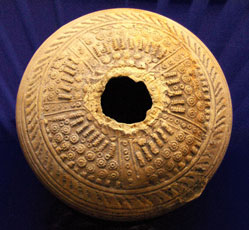 Mehtere (flask) decorated with convex circles, early Middle Ages