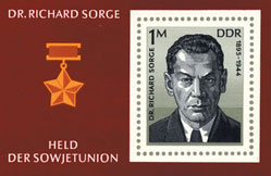 GDR postage stamp commemorating Richard Sorge