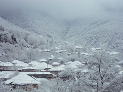 A winter view in Sheki