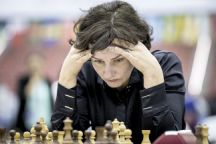 Latvian Finance Minister and chess Woman Grandmaster Dana Reizniece- Ozola