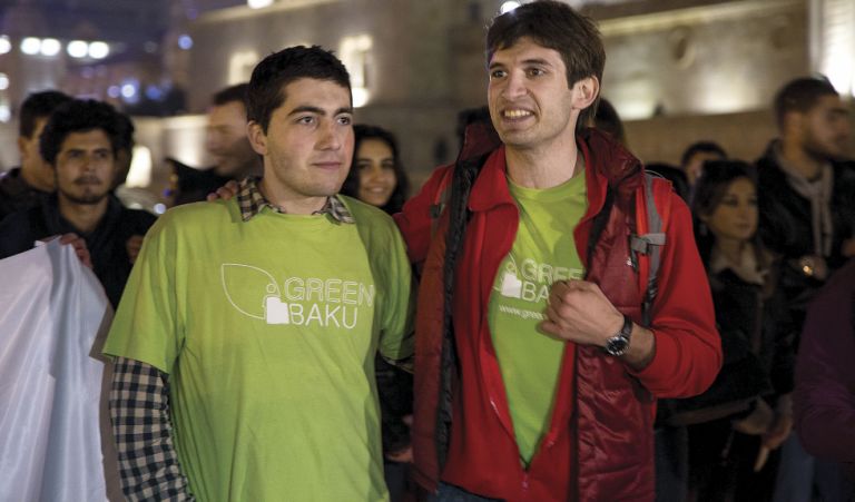 Earth Hour Azerbaijan 2015, Founder of Green Baku Elvin Damirov and Chairman Samir Gadirov