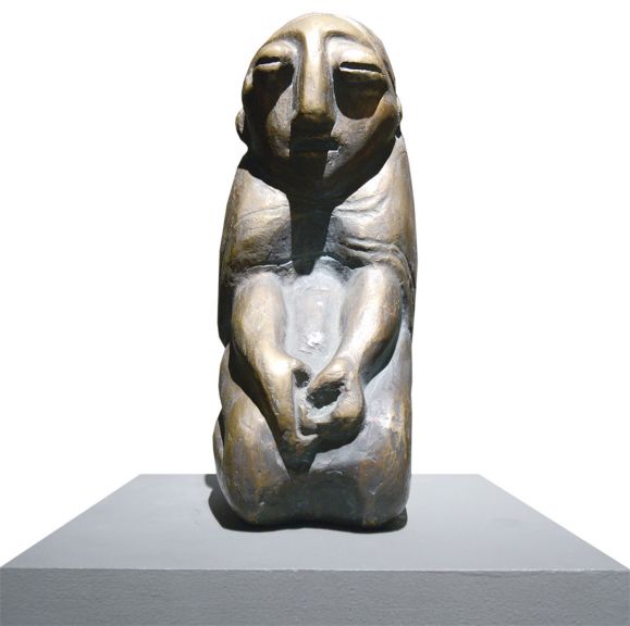 Praying Woman, Bronze, by Fazil Najafov
