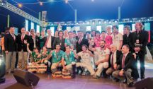 The players, organizers and members of the Elite Horse and Polo Club Bina at the closing ceremony on 12 September