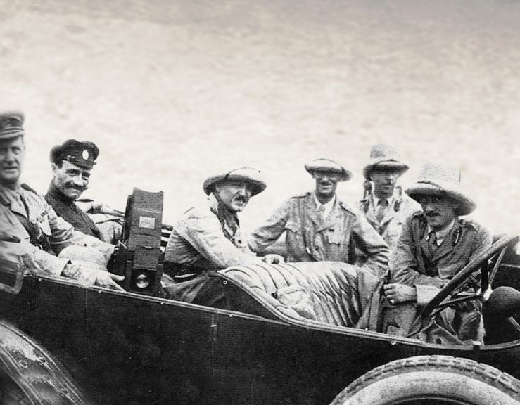 Brigadier-General Dunsterville (far left) with staff of Dunsterforce